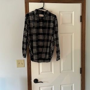 Black and White Abercrombie and Fitch S soft flannel